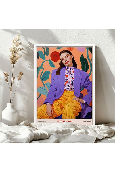 HOMEPACK Single Wooden Framed Painting One Piece Poster Painting Tk/1312