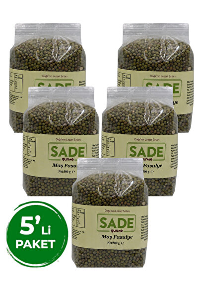 Sade Organik Sade Gurme Maş Fasulye 500 gr 5'li Paket