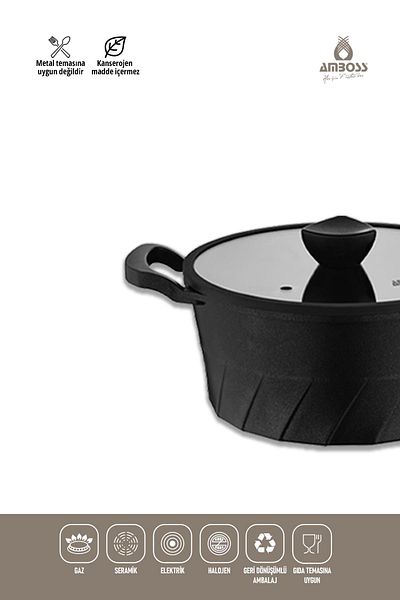 Amboss Vento 7 Piece Cast Titanium Coated Cookware Set