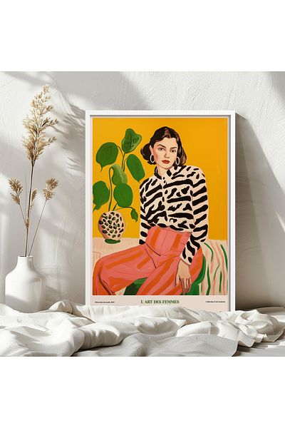 HOMEPACK Single Wooden Framed Painting One Piece Poster Painting Tk/1311
