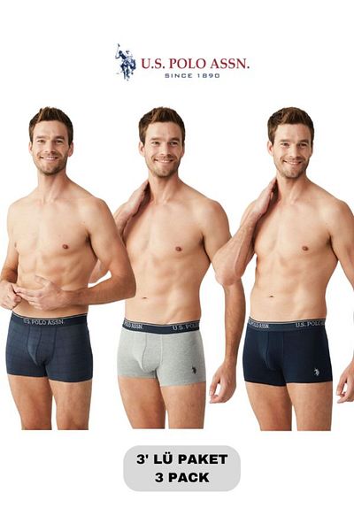 U.S. Polo Assn. Male, Licensed, Uspa, 3 Boxer Set (Boxed)