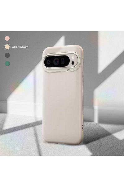 CYRILL جراب UltraColor متوافق مع Google Pixel 9 Pro XL (2024) - كريمي