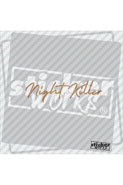 Sticker Works ملصق قاتل ليلي للزجاج الأمامي العام