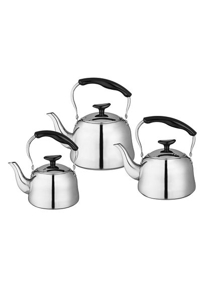 ALSAIF Teapot set consisting of 3 sizes: large: 1.5 liters, medium: 1 liter, small: 0.8 liters