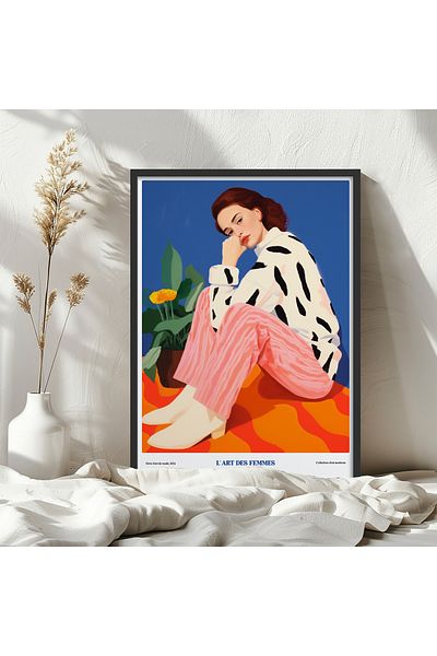 HOMEPACK Single Wooden Framed Painting One Piece Poster Painting Tk/1310