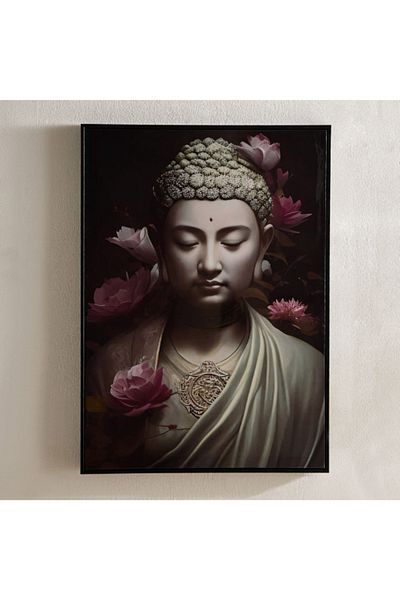 Home Box Fossel Buddha Framed Picture - 50x70x2.5 cm