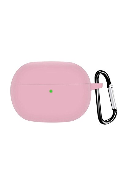 Microsonic Xiaomi Redmi Buds 6 Pro Kılıf Askılı Mat Silikon Pembe