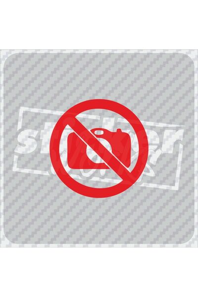 Sticker Works ملصق ممنوع التقاط الصور