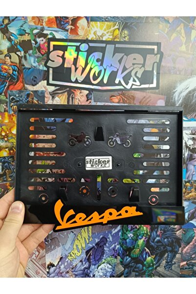 Sticker Works Vespa Motor Plakalık ( TURUNCU )