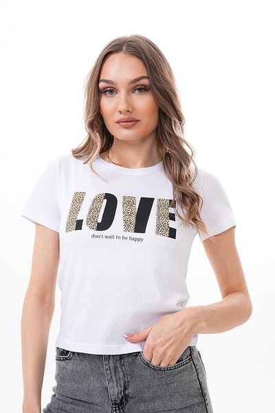ŞİMAL Women's Printed Crew Neck T-Shirt 250149   -