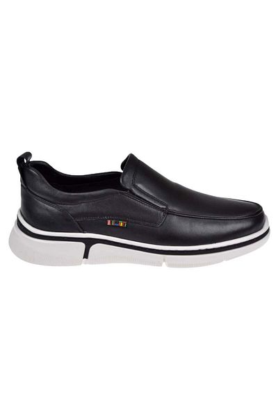 Voyager Genuine Leather Moccasin Men's Shoes Voy-022 Black