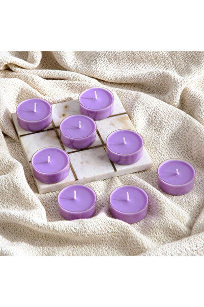 Bolsius 8-Piece Lavender Scented Maxi Light Set - 375 gm