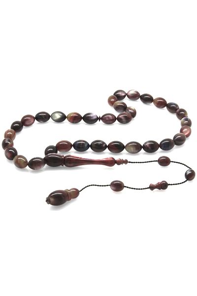 Tesbihane Systemed Barley Cut Multicolor Pearlescent Colorful Catalin Rosary