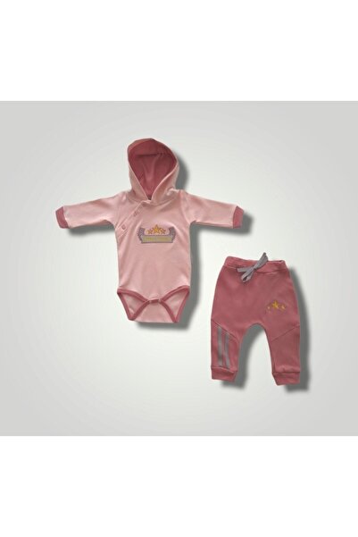 Tomuycuk Special Forces Bodysuit Baby Girl Set of 2 Dusty Rose