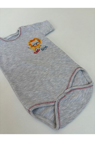 Tomuycuk 3-Piece Baby Boy Set Gray Summer 3-6-9-12 Months Baby Sets Outfits Baby Clothing