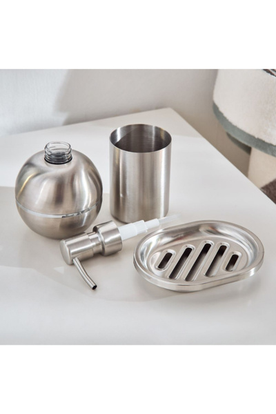 Home Box Arc 3-Piece Stainless Steel Bathroom Accessory Set