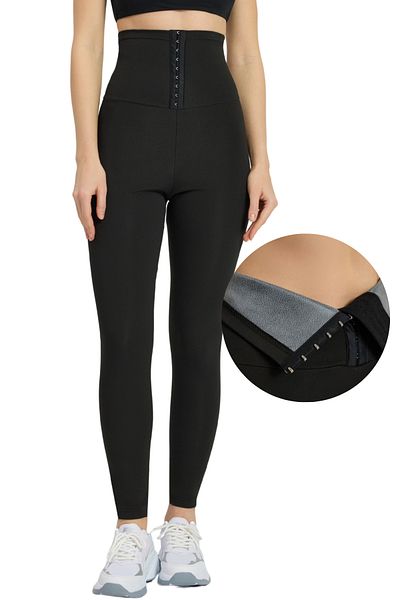 fitbody Women's High Waist Thermal Agraft 3 Stage Corset Tights,Thermal Tights