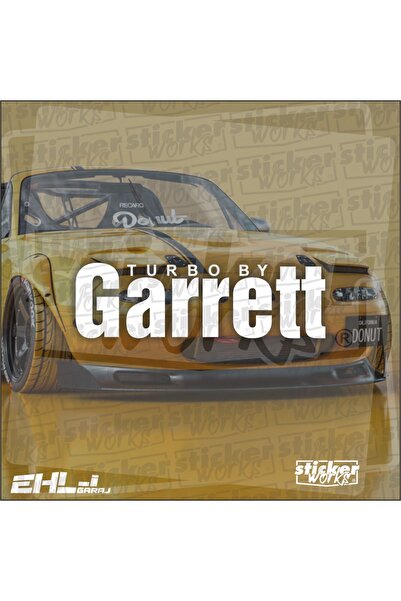 Sticker Works Garrett Turbo Sticker - White Turbo Lightweight Design