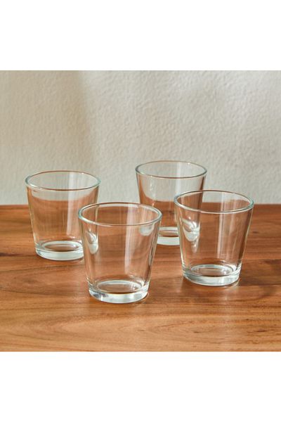 Home Box Kler 4-Piece Candleholder Set - 6.5x6.5x6.5 cm