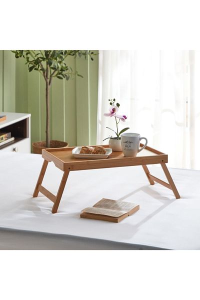 Home Box Bamboo Breakfast Tray - 50x30x4 cm
