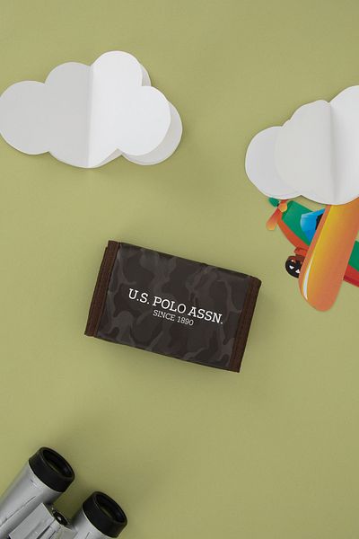 U.S. Polo Assn. Boy's Khaki Wallet 50313317 -Vr027