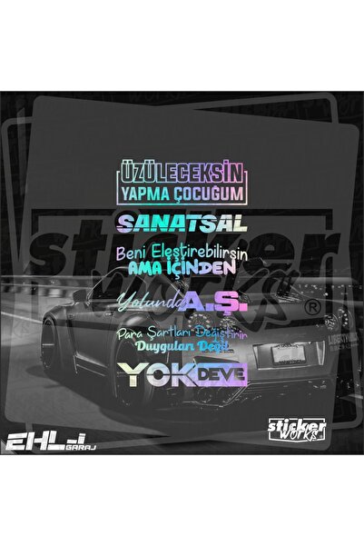 Sticker Works حزمة من 67 نموذجًا من الزجاج الخلفي الهولوغرام