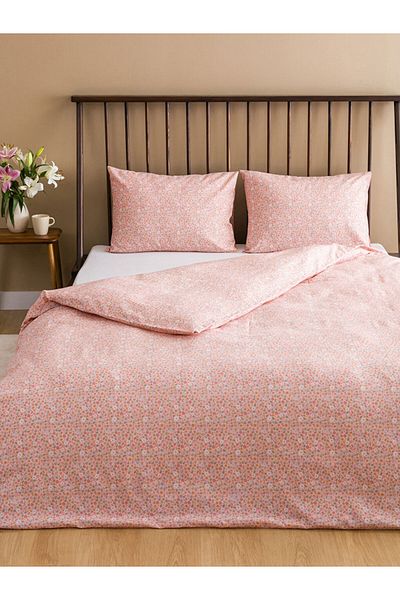 LC Waikiki New Season Flower Patterned Double Duvet Cover Set - S5Bj70Z8