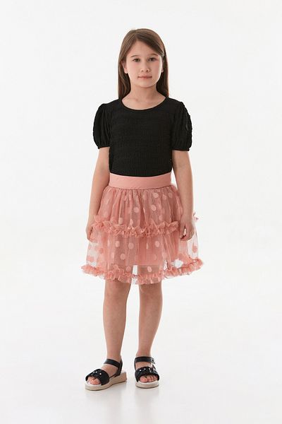 Fulla Moda Polka Dot April 23 Girl's Tuu Skirt