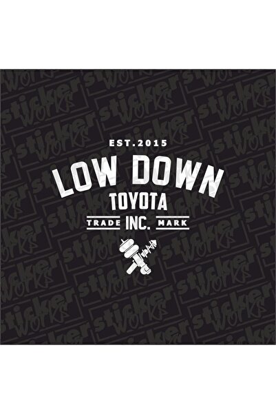 Sticker Works Low down Toyota Rear Window Hologram Sticker
