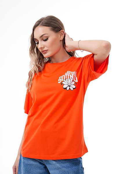 ŞİMAL Women's Back Print Detailed Crew Neck Oversize T-Shirt 250116   -