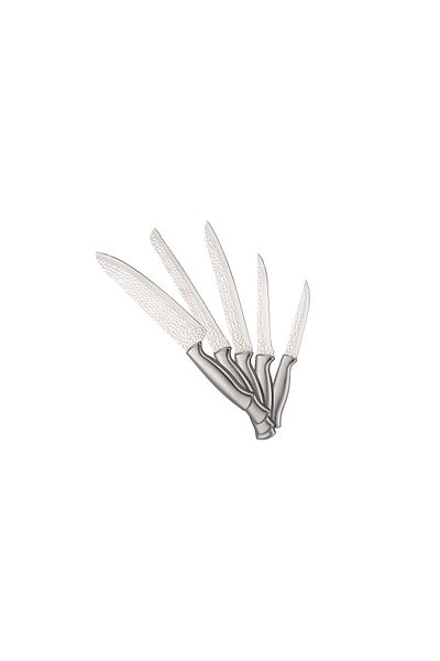 Zilan Zilan ZLN1641 6-piece knife set, Bamboo stand included, stainless steel, Dishwasher safe