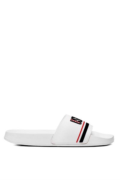 U.S. Polo Assn. 5m Band 5Fx Men's Flat Slippers - White U.S. Polo Assn. 10198404