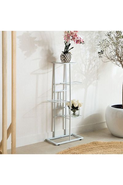 Home Box Vista Metal 5-Tier Modern Planter Stand - 44.5x22x96 cm