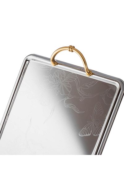 Dania A set of golden chrome trays, 3 pieces
