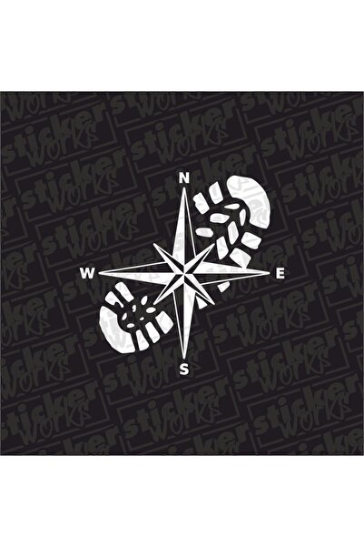 Sticker Works ملصق البوصلة