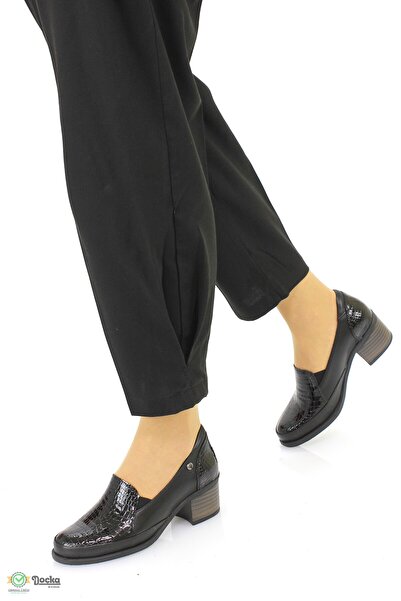 Mammamia Kadın Hakiki Deri Optopedik Alçak Topuklu Klasik Ayakkabı M26YA3330