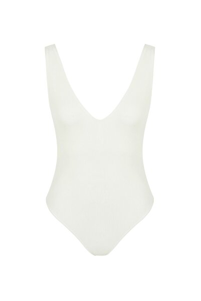 Eda Erdoğan Beyaz Bodysuit