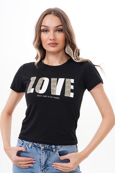 ŞİMAL Women's Printed Crew Neck T-Shirt 250149   -