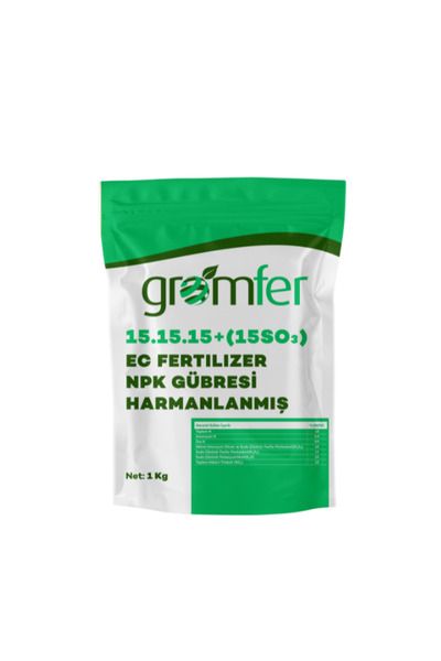 GROMFER Kimyasal Gübreler 15.15.15+(15SO3) - 1KG