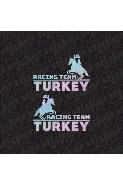 Sticker Works ملصق فريق السباق التركي