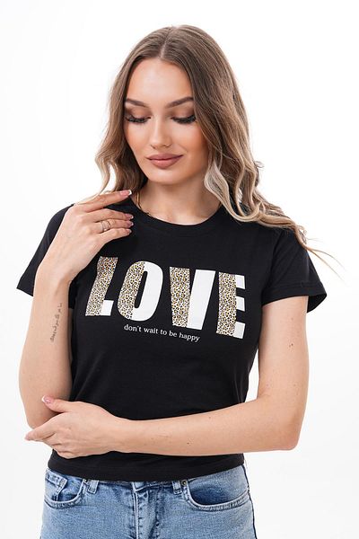 ŞİMAL Women's Printed Crew Neck T-Shirt 250149   -