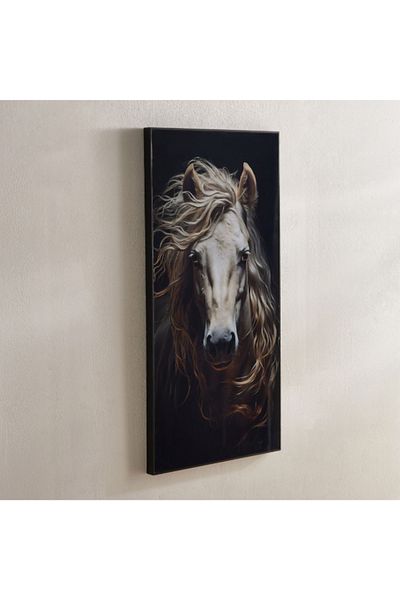 Home Box Fossel Horse Framed Picture - 40x80x2.5 cm
