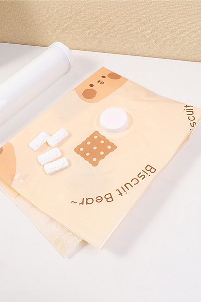 YOYOSO Cute Bear Printed Vacuum Compression Bag, Organizer Bag Σετ 6 τεμαχίων