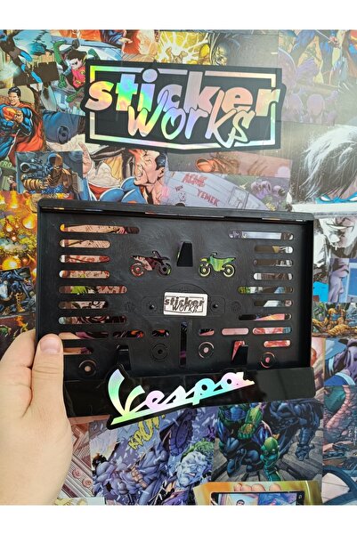Sticker Works Vespa Motor Hologram Plakalık