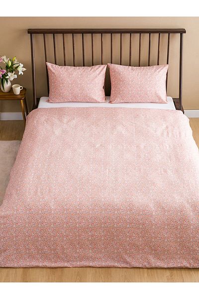 LC Waikiki New Season Flower Patterned Double Duvet Cover Set - S5Bj70Z8
