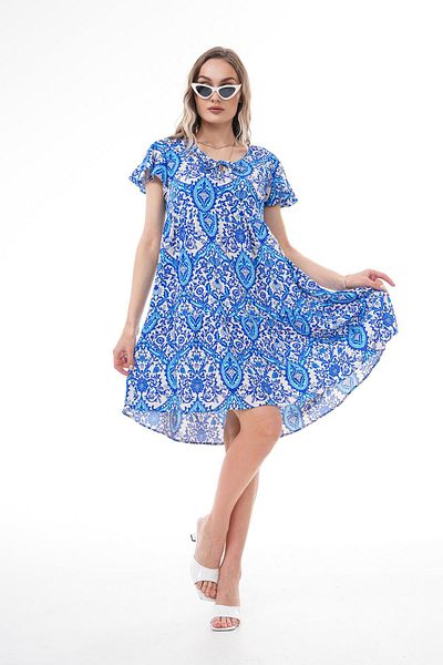 ŞİMAL Rochie de damă cu guler cu imprimeu floral și detaliu din dantelă 250097   -