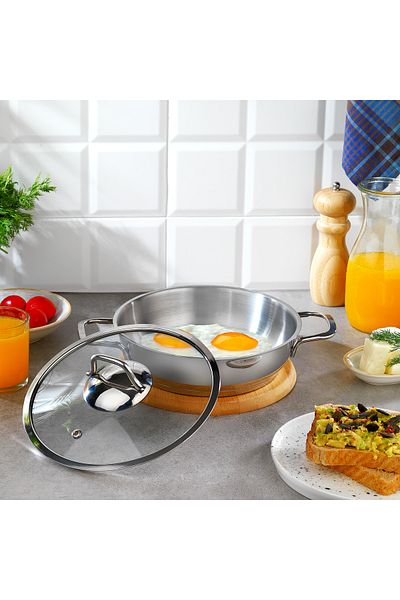 Schafer Held Steel Sahan 20 cm 2 Pieces-Inox (with Cover)