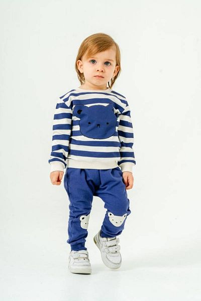 Bubito Cartoon Themed Bear Visual Baby Bottom and Top Set