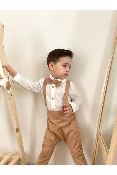 bohemiankids baby wear Комплект сарафан с канела