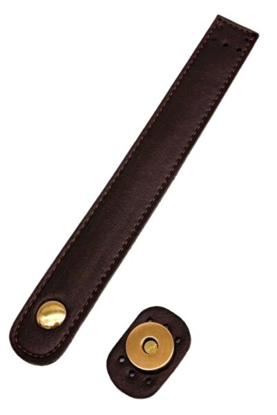 angel çanta aksesuar Prirodna koža Anđel Torba 18x2.3 cm Tamno smeđa i metaln...